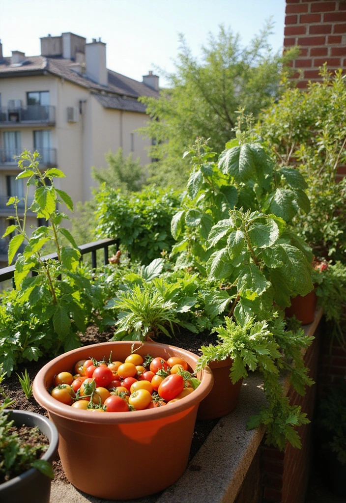 12 Amazing Container Gardening Ideas for Your Victory Garden (Perfect for Small Spaces!) - 3. Balcony Vegetable Garden