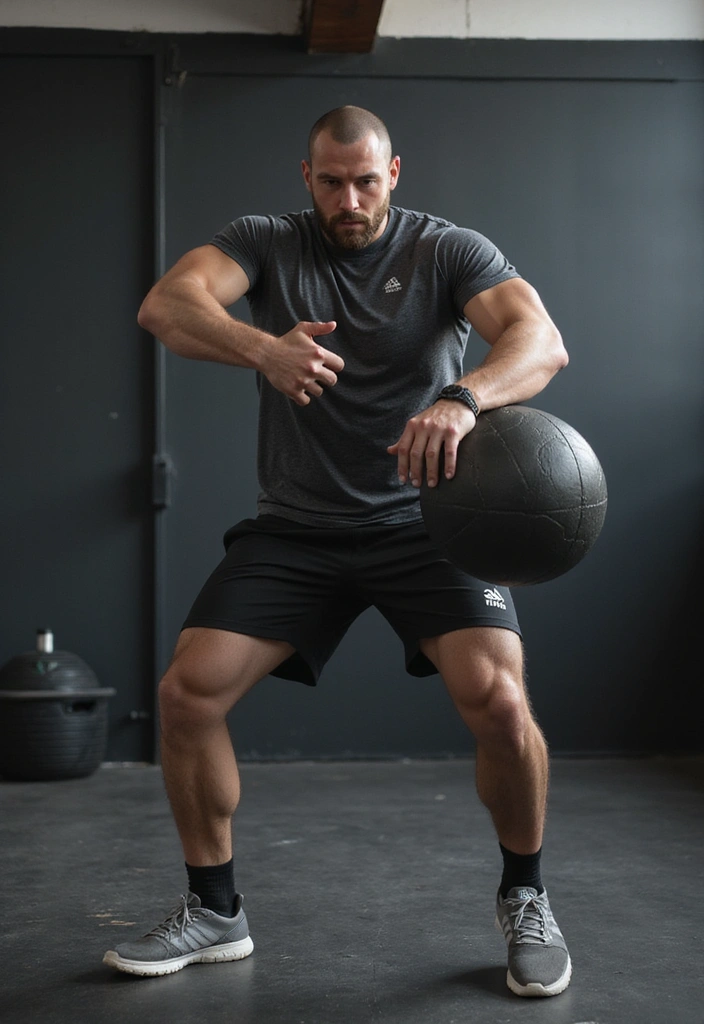 13 Functional Military Fitness Drills That Will Transform Your Agility (Try #5 for a Challenge!) - 9. Medicine Ball Slams