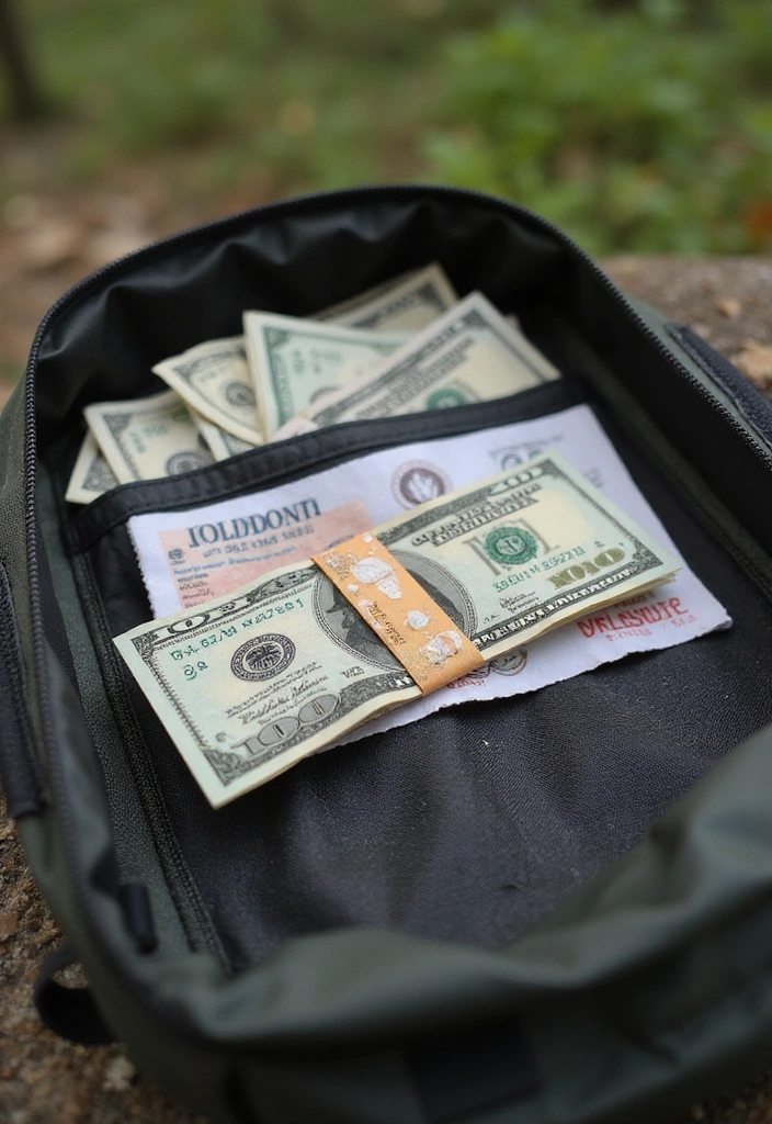 14 Bug Out Bag Essentials Every Prepper Should Pack (Tip #11 Will Surprise You!) - 13. Cash and Identification