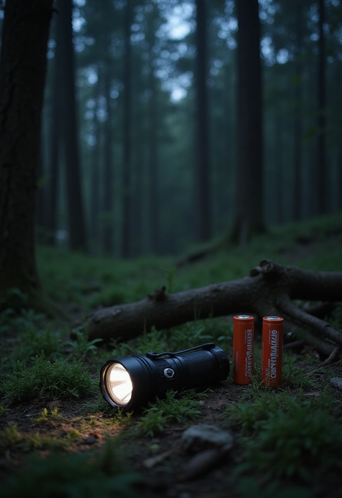 14 Bug Out Bag Essentials Every Prepper Should Pack (Tip #11 Will Surprise You!) - 9. Flashlight and Extra Batteries