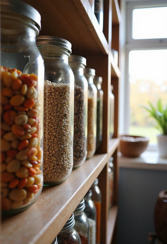 14 DIY Methods for Storing Rice and Beans - 2. Glass Jars with Tight Seals