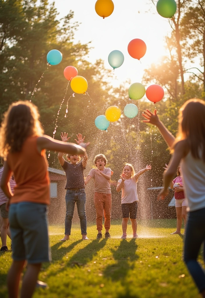 14 Exciting Memorial Day Games for Families That Will Keep Everyone Entertained - 3. Water Balloon Toss
