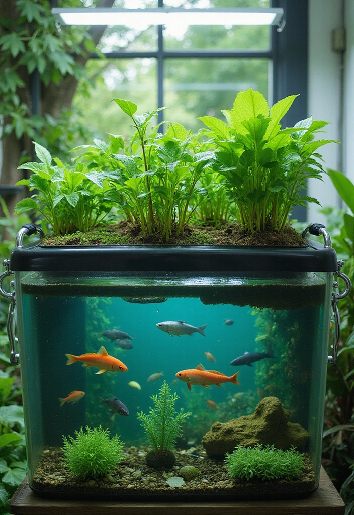 14 Sustainable Water Storage Ideas That Will Save You Money and the Planet - 7. Aquaponics Systems: Water and Food Harmony