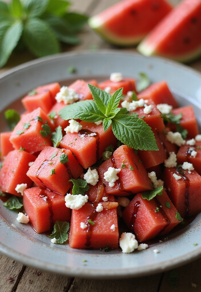 15 Mouthwatering Memorial Day BBQ Recipes That Will Steal the Show! - 10. Watermelon Salad with Feta