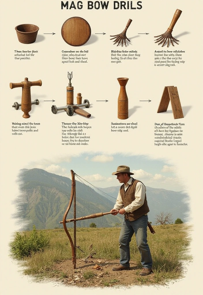 16 Fire Starting Techniques You Didn’t Know Existed (And #4 is Pure Genius!) - 1. The Bow Drill Method