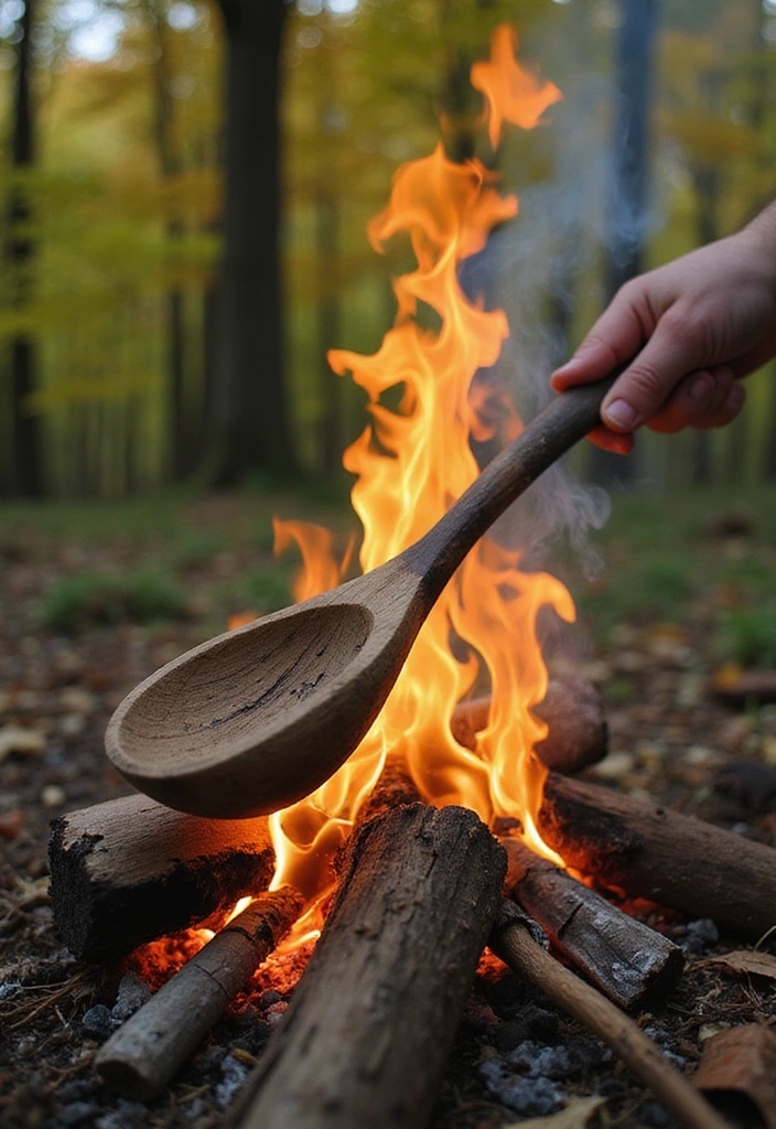 16 Fire Starting Techniques You Didn’t Know Existed (And #4 is Pure Genius!) - 11. The Fire 'Spoon' Method