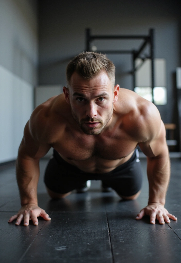 18 Bodyweight Military Fitness Exercises You Can Do Anywhere (Warning: #9 Will Test Your Limits!) - 17. Bear Crawl Shoulder Taps: Core Stability