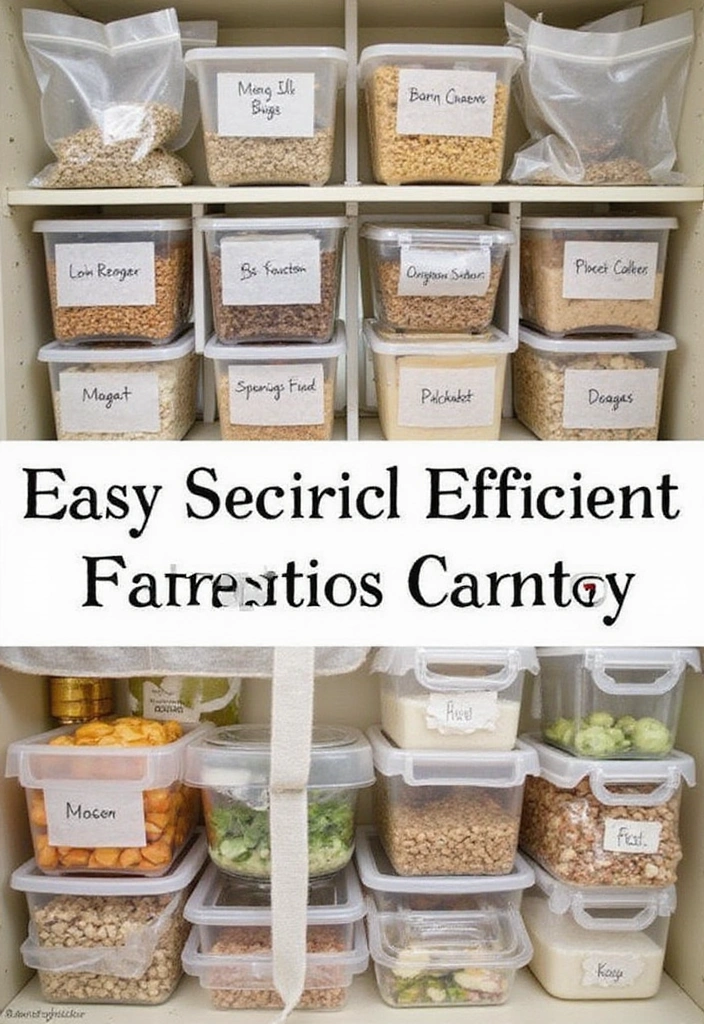 18 Genius Ways to Organize Your Pantry with Mylar Bags for Long-Term Food Preservation (You Won't Believe #12!) - 5. Categorize by Meal Types