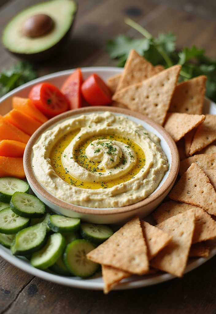 19 Quick Meals Without Electricity That Are Ready in Minutes (You’ll Crave #6!) - 1. Wholesome Hummus and Veggie Platter
