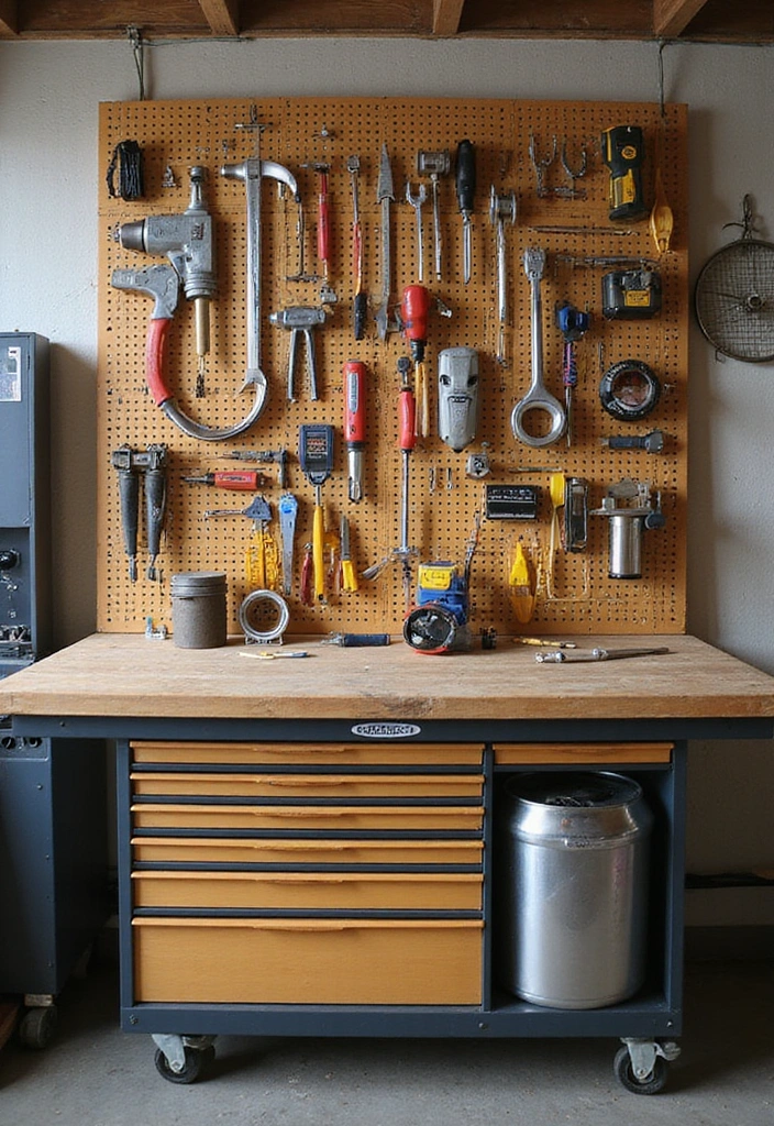 20 Genius Garage Shelving Systems That'll Turn Your Chaos into Order - 11. The Ultimate Tool Organizer