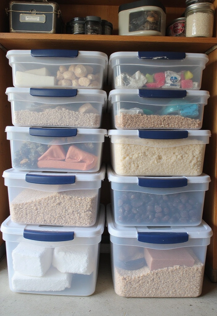 20 Genius Garage Shelving Systems That'll Turn Your Chaos into Order - 14. Clear Container Storage