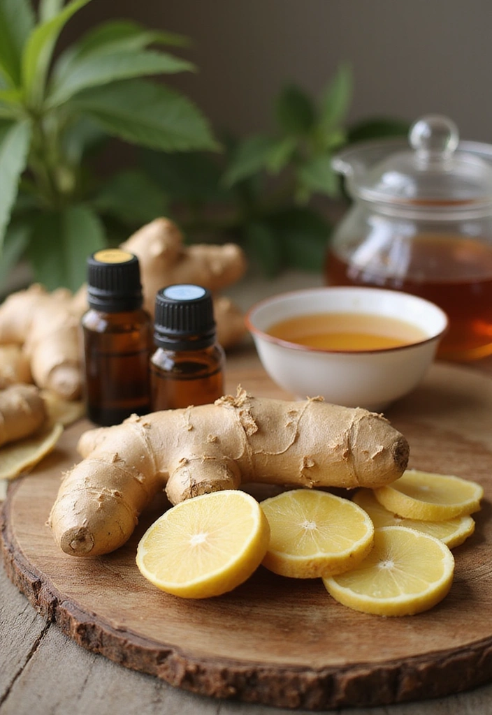 21 Essential Oils for Ultimate Wellness (Find Out Why #10 is a Game Changer!) - 15. Ginger Oil: The Digestive Dynamo