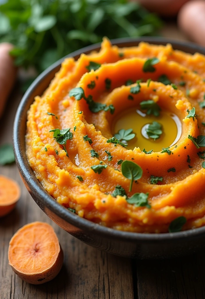 25 Delicious Foraging Recipes You Can Make With Just a Basket and a Little Adventure! - 12. Sweet Potato and Wild Greens Mash