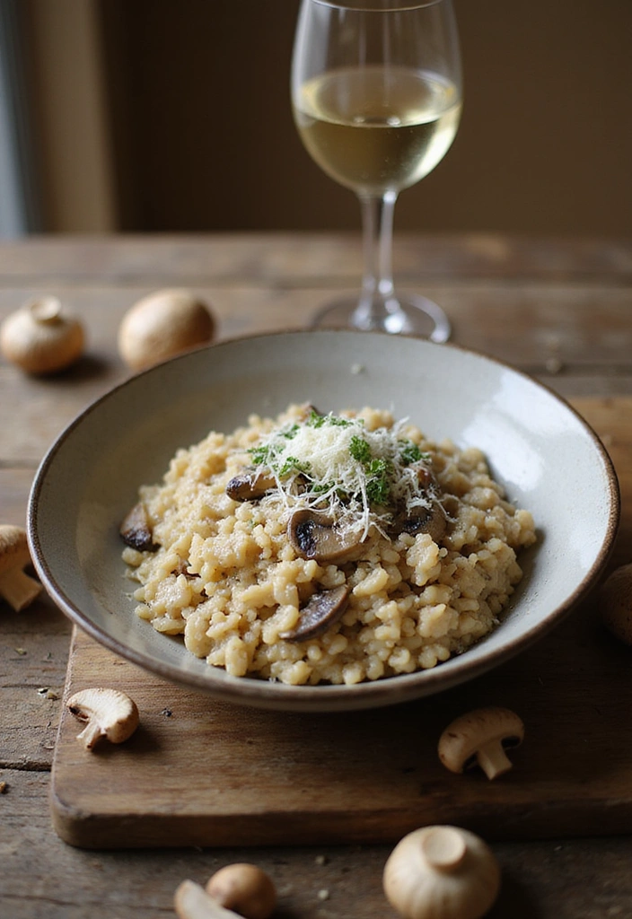 25 Delicious Foraging Recipes You Can Make With Just a Basket and a Little Adventure! - 8. Wild Mushroom Risotto