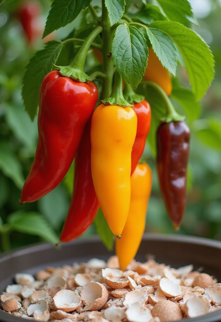 8 Vegetables That Get a Boost from Crushed Egg Shells (Harvest More This Season!) - 2. Peppers: Spice Up Your Harvest