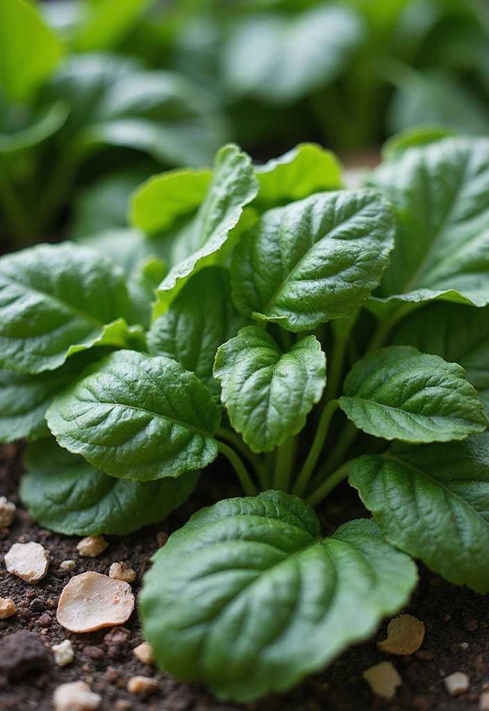 8 Vegetables That Get a Boost from Crushed Egg Shells (Harvest More This Season!) - 8. Spinach: Leafy Powerhouse