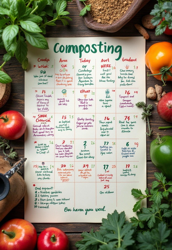 New to Gardening? Here’s Why You Must Compost Coffee Grounds and Eggshells (It’s Super Easy!) - 11. Create a Composting Schedule